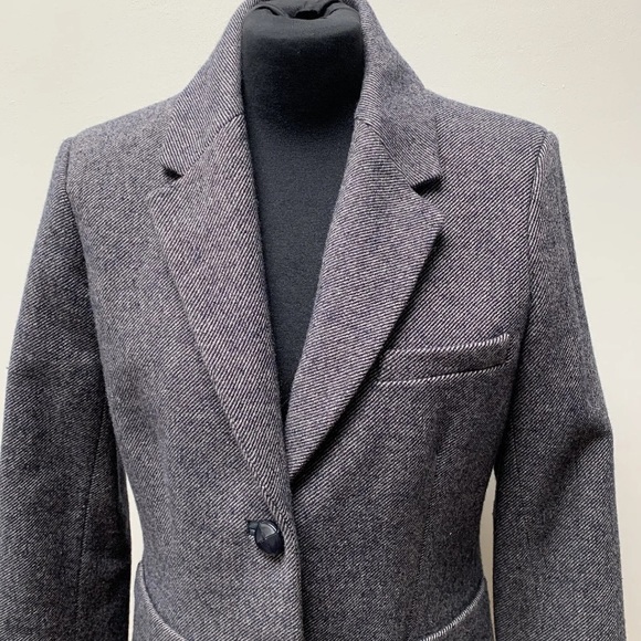 Jaeger wool blend tweed blazer jacket size 12 - Picture 2 of 11